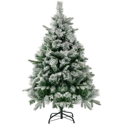 Costway Sapin de Noël Artificiel de 136 cm avec Neige & 150 LED Blanc Chaud - Publicité Costway Sapin de Noël Artificiel de 136 cm avec Neige & 150 LED Blanc Chaud - Publicité