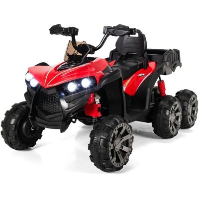 Costway - 12V Kids Quad - Červená - Úložný prostor - Quad Costway - 12V Kids Quad - Červená - Úložný prostor - Quad