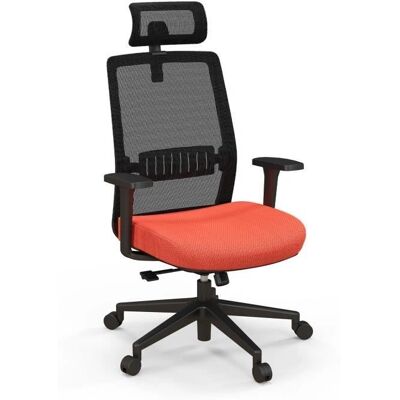 Chaise de Bureau Ergonomique Réglable Costway - Orange - Mobilier de Bureau - Publicité Chaise de Bureau Ergonomique Réglable Costway - Orange - Mobilier de Bureau - Publicité