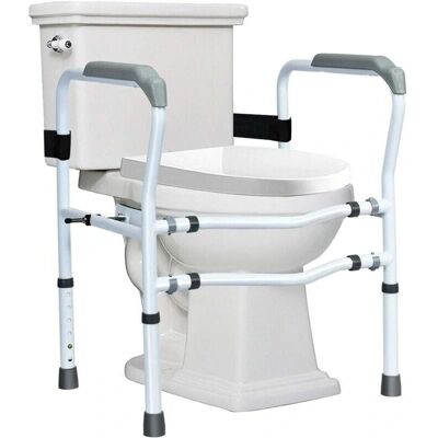 Support de WC Costway Réglable Hauteur & Largeur - Supporte 136kg - Montage Sans Outils - Publicité Support de WC Costway Réglable Hauteur & Largeur - Supporte 136kg - Montage Sans Outils - Publicité