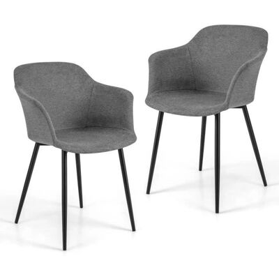 Silla de Comedor Moderna Costway con Respaldo Ergonómico - Soporta 150kg Silla de Comedor Moderna Costway con Respaldo Ergonómico - Soporta 150kg
