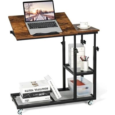 GOPLUS Tavolino Regolabile a Forma di C - 64-95 cm - Table basse - Publicité GOPLUS Tavolino Regolabile a Forma di C - 64-95 cm - Table basse - Publicité
