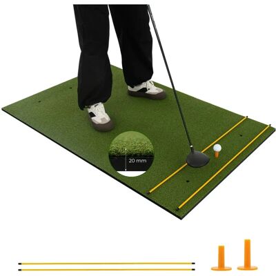 Tapis d'Entraînement de Golf COSTWAY - Gazon Synthétique Multicouche, 6 Trous pour T-shots - Publicité Tapis d'Entraînement de Golf COSTWAY - Gazon Synthétique Multicouche, 6 Trous pour T-shots - Publicité