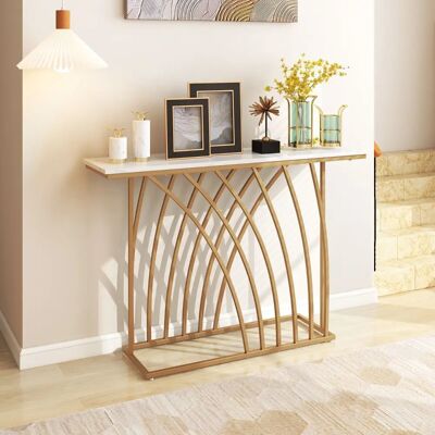 Costway - Kunstmarmor-Konsole - Console Table Costway - Kunstmarmor-Konsole - Console Table