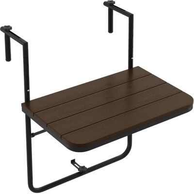 Costway - BalconyRailTable - railing 3-15 cm - Tuin-tafel Costway - BalconyRailTable - railing 3-15 cm - Tuin-tafel