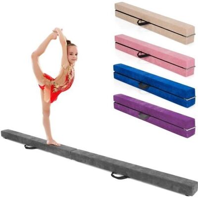 Costway Poutre de Gymnastique Pliable pour Enfants et Adultes - 210x10x7cm Gris - Publicité Costway Poutre de Gymnastique Pliable pour Enfants et Adultes - 210x10x7cm Gris - Publicité