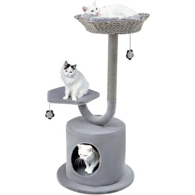 Árbol para Gatos Costway 106cm - Marco de Metal y Plataformas Árbol para Gatos Costway 106cm - Marco de Metal y Plataformas