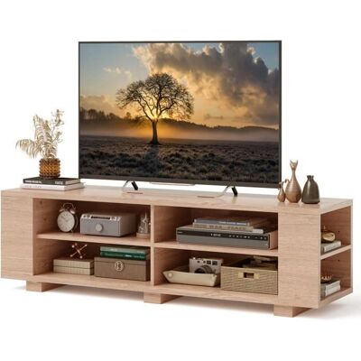Mueble de TV Costway con 3 niveles y 4 compartimentos - Hasta 65" Mueble de TV Costway con 3 niveles y 4 compartimentos - Hasta 65"