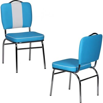 Fun Möbel - American Dream 50er Retro - Blau - Esszimmerstuhl Fun Möbel - American Dream 50er Retro - Blau - Esszimmerstuhl