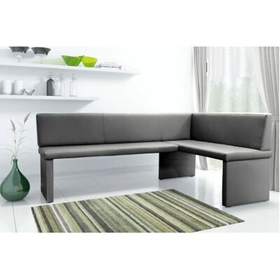 Fun Moebel - Cora XL/L - Grau Kunstleder - Eckbank Fun Moebel - Cora XL/L - Grau Kunstleder - Eckbank