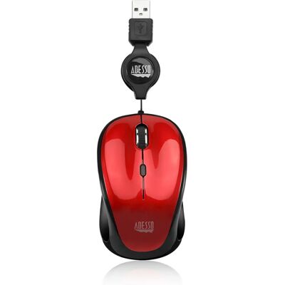 Adesso iMouse S8R - Souris Mini Optique Rouge - Voyage & Bureau - Publicité Adesso iMouse S8R - Souris Mini Optique Rouge - Voyage & Bureau - Publicité