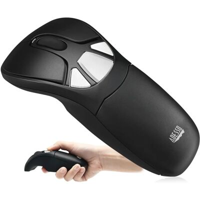 Adesso iMouse P30 Air Mouse GO Plus Souris Présentateur Sans Fil - Noir - Publicité Adesso iMouse P30 Air Mouse GO Plus Souris Présentateur Sans Fil - Noir - Publicité
