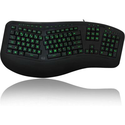 Adesso - AKB-150EB-FR - AZERTY Français - Clavier rétroéclairé - Publicité Adesso - AKB-150EB-FR - AZERTY Français - Clavier rétroéclairé - Publicité