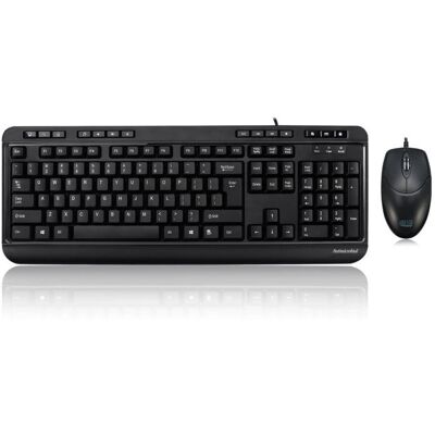 Clavier multimédia résistant aux déversements Adesso AKB-132CB-UK Noir - Publicité Clavier multimédia résistant aux déversements Adesso AKB-132CB-UK Noir - Publicité