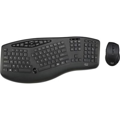 ADESSO - Truform - Ergonomique - Sans fil - Ensemble clavier-souris - Publicité ADESSO - Truform - Ergonomique - Sans fil - Ensemble clavier-souris - Publicité