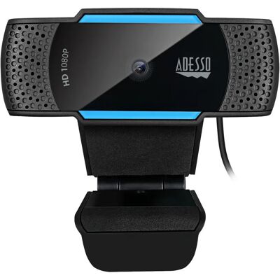 Adesso CyberTrack H5 Webcam - 1080P HD Autofokus - Dual Mikrofon - Stativ - Privacy Cover Adesso CyberTrack H5 Webcam - 1080P HD Autofokus - Dual Mikrofon - Stativ - Privacy Cover