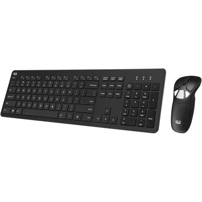 Adesso WKB-5300CB Tastatur und Maus-Set - Drahtlos RF, Wiederaufladbar, Anpassbare Tasten Adesso WKB-5300CB Tastatur und Maus-Set - Drahtlos RF, Wiederaufladbar, Anpassbare Tasten