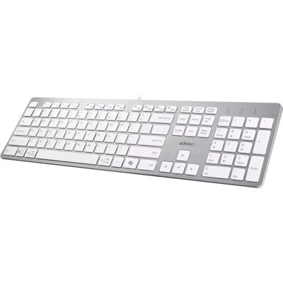 Adesso AKB-730UW White Keyboard - Home/Office USB QWERTY UK Adesso AKB-730UW White Keyboard - Home/Office USB QWERTY UK