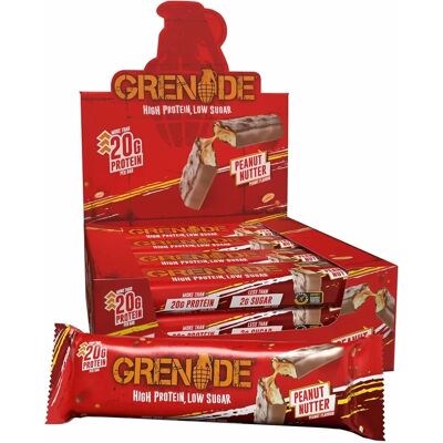 Grenade Carb Killa Erdnuss Nutter Proteinriegel - 60g - Packung 12 Grenade Carb Killa Erdnuss Nutter Proteinriegel - 60g - Packung 12