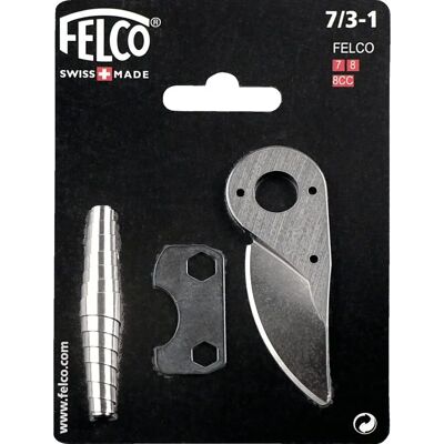 Felco Modell 7/3 Cserealkatrész készlet pengével, rugóval és beállítókulccsal - Metszőolló Felco Modell 7/3 Cserealkatrész készlet pengével, rugóval és beállítókulccsal - Metszőolló