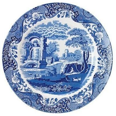 Spode Blå Italiensk Tallerken 23cm - Plate Spode Blå Italiensk Tallerken 23cm - Plate