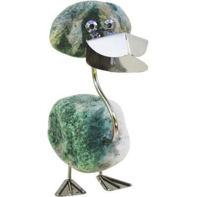 J. Tiedemann Manufaktur & Design Finchen - Ente Edelstahl Naturstein 30cm - Deko Objekt J. Tiedemann Manufaktur & Design Finchen - Ente Edelstahl Naturstein 30cm - Deko Objekt