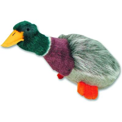 Happy Pet Large Mallard Dog Toy - Soft Plush, Realistic Sound Happy Pet Large Mallard Dog Toy - Soft Plush, Realistic Sound