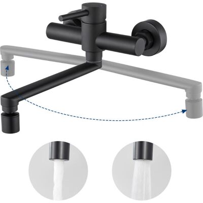 Cecipa - Wall Kitchen Faucet - 2-Modos de salida - 360° - Faucet Cecipa - Wall Kitchen Faucet - 2-Modos de salida - 360° - Faucet