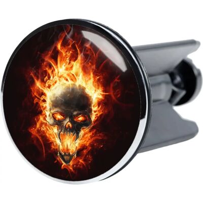 Sanilo Totenkopf in Flammen Waschbeckenstöpsel Sanilo Totenkopf in Flammen Waschbeckenstöpsel