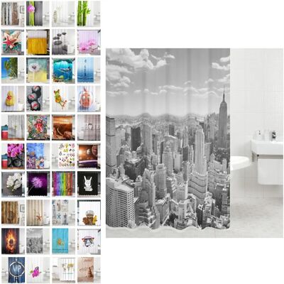 Sanilo Skyline New York Grau Wasserdichte Duschvorhang Sanilo Skyline New York Grau Wasserdichte Duschvorhang