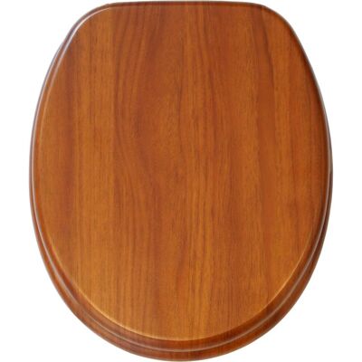 Sanilo Mahagoni WC-Sitz - Absenkautomatik, Universell Sanilo Mahagoni WC-Sitz - Absenkautomatik, Universell