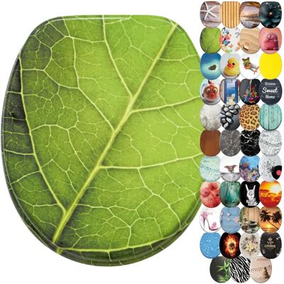 Couvercle de toilette vert Sanilo avec fermeture douce - Universel, Hinges réglables - Publicité Couvercle de toilette vert Sanilo avec fermeture douce - Universel, Hinges réglables - Publicité