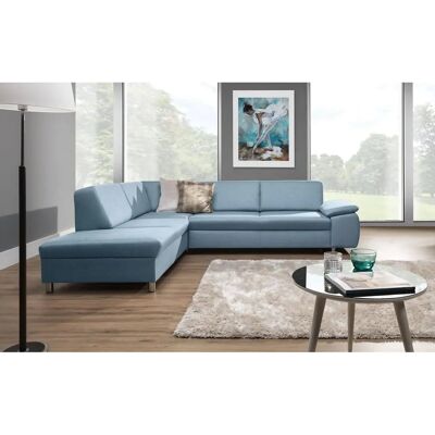 Fun Moebel - NORBI - Hellblau - Ottomane links - Sofa bed Fun Moebel - NORBI - Hellblau - Ottomane links - Sofa bed