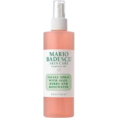 Mario Badescu Spray Visage à l'Aloe et à la Rose - Pour Tous Types de Peau - 236ml - Publicité Mario Badescu Spray Visage à l'Aloe et à la Rose - Pour Tous Types de Peau - 236ml - Publicité