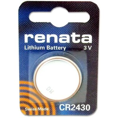 Renata CR2430 Lithium Knopfzelle - 285mAh 3V Renata CR2430 Lithium Knopfzelle - 285mAh 3V