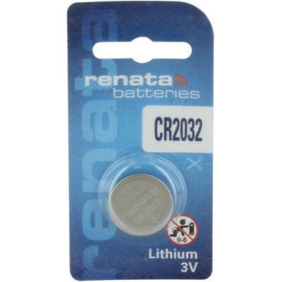 Pile bouton au lithium Renata CR2032 - 3V, 225-250mAh Pile bouton au lithium Renata CR2032 - 3V, 225-250mAh