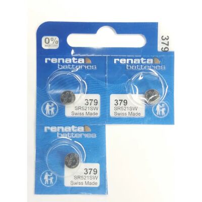 Batteria orologio in ossido d'argento Swiss Made 1,55V Renata - Durevole e affidabile Batteria orologio in ossido d'argento Swiss Made 1,55V Renata - Durevole e affidabile