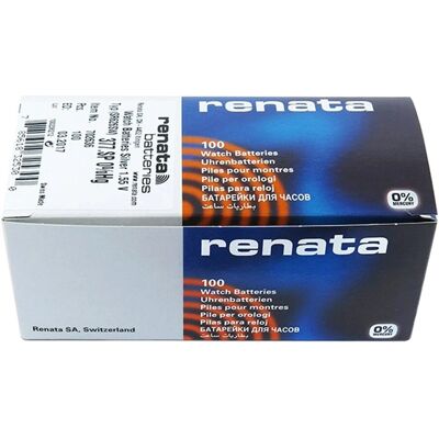 Batteria orologio svizzera Renata - Durata lunga, senza mercurio, 1.55V Batteria orologio svizzera Renata - Durata lunga, senza mercurio, 1.55V