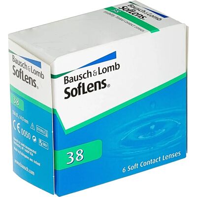 Lentes de contacto mensuales de hidrogel Soflens 38 de Bausch & Lomb Lentes de contacto mensuales de hidrogel Soflens 38 de Bausch & Lomb