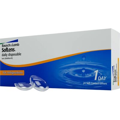 Bausch & Lomb - SofLens Daily Disposable - 2.50D - Toric - Contact Lenses Bausch & Lomb - SofLens Daily Disposable - 2.50D - Toric - Contact Lenses