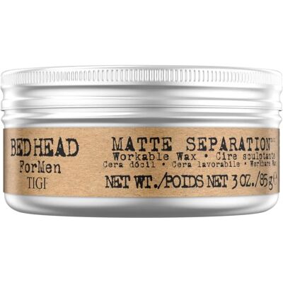 Bed Head For Men von TIGI - Mattierte Trennung Formbare Wachs - Professionelles Starkes Halt Haarstyling-Produkt - Kurzhaar Bed Head For Men von TIGI - Mattierte Trennung Formbare Wachs - Professionelles Starkes Halt Haarstyling-Produkt - Kurzhaar