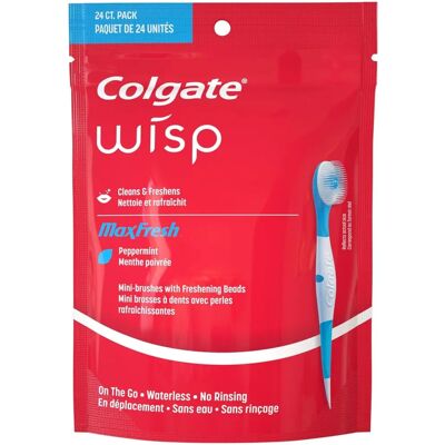 Colgate Wisp Mini-escova Coolmint - Escova de dentes Colgate Wisp Mini-escova Coolmint - Escova de dentes
