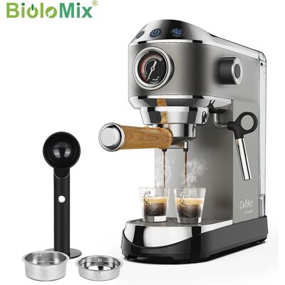BioloMix Coffee Machine - 20 bar - Milk Frother - Semi-Automatic BioloMix Coffee Machine - 20 bar - Milk Frother - Semi-Automatic