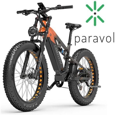 Vélo électrique LANKELEISI MG740 Plus - 45 km/h - Gris - Publicité Vélo électrique LANKELEISI MG740 Plus - 45 km/h - Gris - Publicité