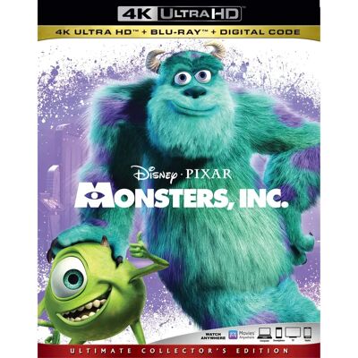 Walt Disney Studios Monsters, Inc. - Region A Blu-ray - 4K Mastering - Collector's Ed Walt Disney Studios Monsters, Inc. - Region A Blu-ray - 4K Mastering - Collector's Ed