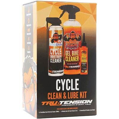 Kit de nettoyage et de lubrification pour vélos Tru-Tension - Transparent - Publicité Kit de nettoyage et de lubrification pour vélos Tru-Tension - Transparent - Publicité