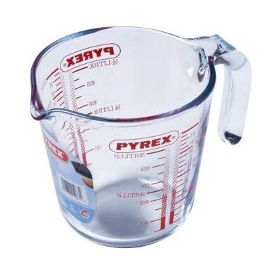 Pyrex Modèle Odmerka 0,5L - Pichet mesureur - Publicité Pyrex Modèle Odmerka 0,5L - Pichet mesureur - Publicité