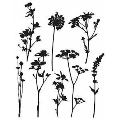 Tim Holtz Wildflowers Rubber Stamps - Stamp - Scrapbooking Tools Tim Holtz Wildflowers Rubber Stamps - Stamp - Scrapbooking Tools