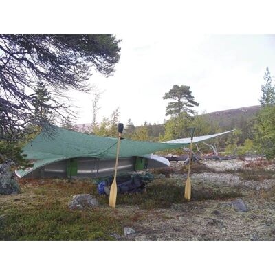 Hilleberg Tarp 20 UL - Ultralett Tarp - 4,5x4,5m - rød/svart - Tarp Hilleberg Tarp 20 UL - Ultralett Tarp - 4,5x4,5m - rød/svart - Tarp