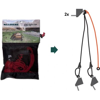 Hilleberg - Allak Staika - Schwarz - Allak Staika - Pole Holder Kit Hilleberg - Allak Staika - Schwarz - Allak Staika - Pole Holder Kit